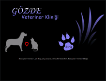 Tablet Screenshot of gozdeveteriner.com
